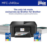 Brother Work Smart 1410 Wireless Color Inkjet All-in-One Printer with 2.7” Touchscreen and Automatic Duplex Printing | Includes Refresh Subscription Trial(1) (MFC-J1410DW)