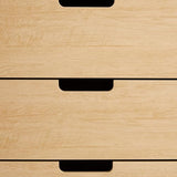 Walker Edison Modern 6-Drawer Dresser Bedroom Storage Organizer, 52 Inch, Riviera Cut-Out Walker Edison