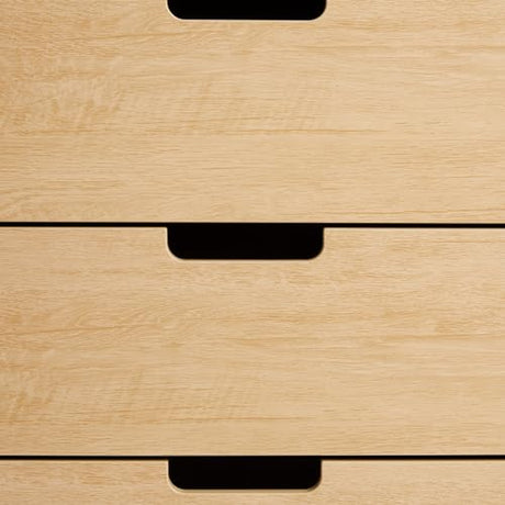 Walker Edison Modern 6-Drawer Dresser Bedroom Storage Organizer, 52 Inch, Riviera Cut-Out Walker Edison