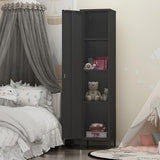 Elitehouse Tall Single Door Metal Locker with Adjustable Shelves, Black Tall Metal Locker Storage Cabinet，Easy Assembly for Living Room Bedroom （15.8”W x 15”D x 70.9”H ） Elitehouse