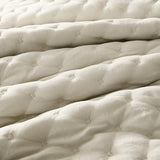 WDCOZY Beige King Size Quilt Bedding Sets with 2 Pillow Shams, Neutral Lightweight Soft Bedspread Coverlet, Quilted Blanket Thin Comforter Bed Cover for All Season, 3 Pieces, 104x90 inches WDCOZY