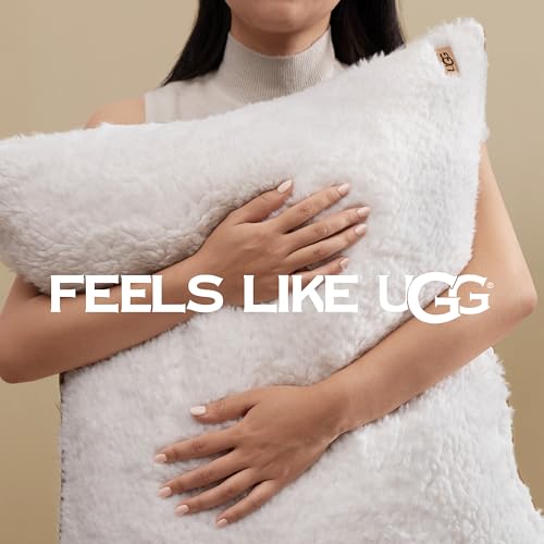 UGG Blissful Comforter Set with 2 Pillow Shams, Warm Winter Bedding, Fluffy Reversible Down Alternative Bedding, King/California King Size Comforter Set, Brown Fawn UGG