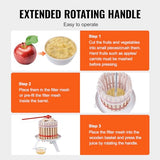 VEVOR Fruit Wine Press, 3.2 Gallon/12L, Solid Wood Basket with 6 Blocks, Manual Juice Maker, Cider Apple Grape Tincture Vegetables Honey Olive Oil Making Press with Pole Handle Bar for Kitchen, Home VEVOR