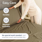 Twin Size 3 Piece Sheet Set - Comfy Breathable & Cooling Bed Sheets Set - Hotel Luxury Bedding for Women, Men, Kids, Teens, Boys & Girls - Deep Pockets, Ultra-Soft and Wrinkle Free - Oeko-Tex - Khaki CGK Unlimited