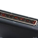 West Bend 77224 Toaster 2 Slice QuikServe Wide Slot Slide Through with Bagel and Gluten-Free Settings and Cool Touch Exterior Includes Removable Serving Tray, Black West Bend