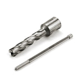 OSCARBIDE 7/16"X2"HSS Annular Cutter 7/16 inch Cutting Diameter 2 Depth of Cut,3/4 inch Weldon Shank 2 Flat Mag Drill Bit with Pilot Pin for Magnetic Drill Press,1 Piece OSCARBIDE