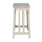 International Concepts 24-Inch Mission Counter Height Stool, Unfinished International Concepts