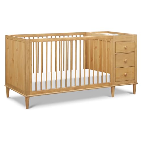 DaVinci Marley 3-in-1 Crib and Changer Combo in Honey