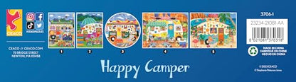 Ceaco - 5 in 1 Multipack - Happy Camper - (2) 300 Piece, (2) 500 Piece, (1) 750 Piece Jigsaw Puzzles