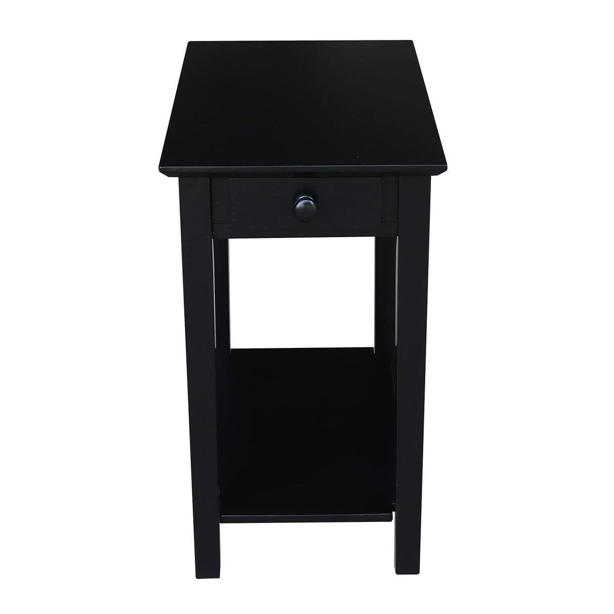 IC International Concepts International Concepts Narrow End Table, Black IC International Concepts