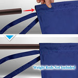 BenefitUSA Universal Replacement Top Pergola Structure (18' L x 8.2' W) Gazebo Canopy Cover Only（Blue BenefitUSA