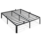 Metal Bed Frame Queen Size, 14 Inch 3500 lbs Heavy Duty Platform Bed Frames Steel Slats Noise Free No Box Spring Needed, Easy Assemble Sturdy Bedframe with Storage and Mattress Retainers BOLTRISE