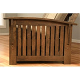 Kodiak Furniture Washington Queen Size Futon Frame only with Storage Drawers in Rustic Walnut Brown Finish Kodiak Furniture