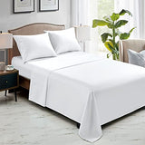 FreshCulture Twin Flat Sheets Only, Pack of 6, Soft Microfiber Bedding Sheets for Home, Salons, Hotels, Bulk Flat Sheets Only Twin Size (White) FreshCulture