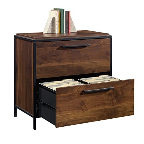 Sauder Lateral File, L: 30.24" x W: 17.24" x H: 29.53", Grand Walnut Finish Sauder