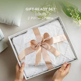 Bedsure Boho Duvet Cover Queen Size - White Breathable & Soft Boho Bedding, Machine Washable Comforter Cover for All Seasons, Includes 1 Duvet Cover 90"x90" with 2 Pillow Shams & Zipper Closure Bedsure