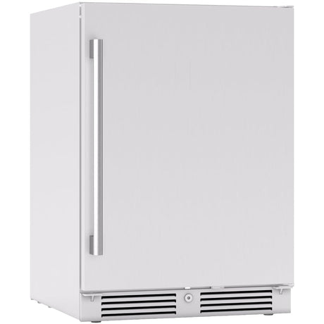 Zephyr Presrv 24 Inch Outdoor Wine Fridge & Beverage Refrigerator Single Zone Under Counter - Drink Chiller Freestanding Stainless Steel Door - 136 cans (Single-Zone Outdoor Wine & Beverage Cooler) Zephyr