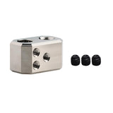 POLISI3D 500℃ Plated Copper Heater Block High Temperature Heating Block Compatible with Prusa I3 MK4 MK3.9 XL Project Nextruder Hotend Heating Block 3D Printer Accessories Parts (Plated Copper Block) POLISI3D