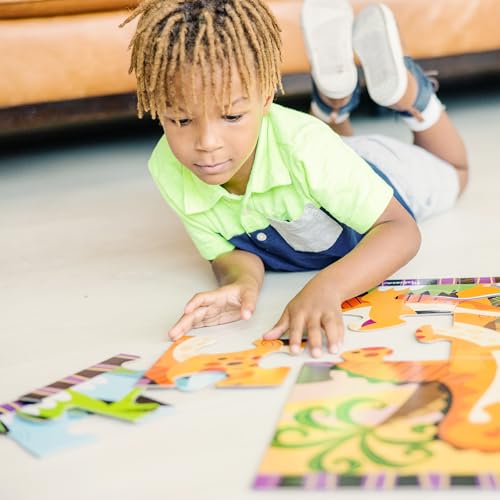 Melissa & Doug Dinosaur Dawn Jumbo Jigsaw Floor Puzzle (24 pcs, 2 x 3 feet) - FSC Certified Melissa & Doug