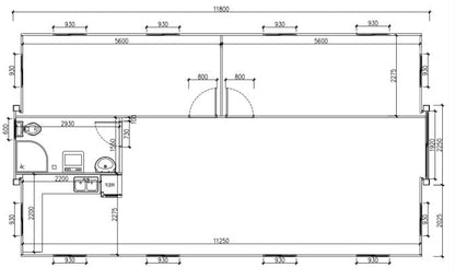 House, House to Live in prefab House, casas prefabricadas para Vivir, prefab Tiny Homes, with Lockable Door and Window, Prefabricated Tiny Home, 2 Bedroom, Outdoor Storage Shed by Britstar LLC