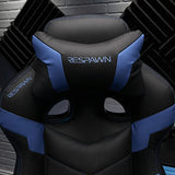 RESPAWN 110 Ergonomic Gaming Chair with Footrest Recliner - Racing Style High Back PC Computer Desk Office Chair - 360 Swivel, Adjustable Lumbar Support, Headrest Pillow, Padded Armrests - 2021 Blue RESPAWN