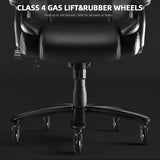 VITESSE 500lbs Heavy Duty Office Chair for Low Back Pain Relief, Big and Tall Office Chair with Ergonomic Lumbar Support, High Back Executive Chair with Quiet Rubber Wheel VITESSE