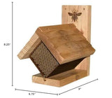 Woodlink Western Cedar Mason Bee House with Replaceable Tubes BestNest
