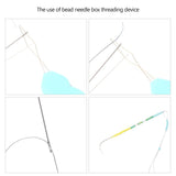 EHERDM Electric Bead Spinner Wood Beaded Bowl with 3 Trays and 2 Beading Needles Automatic Speed and Direction Adjustment Quick Beading Tools for Jewelry Making Kit EHERDM