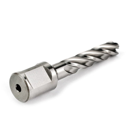 OSCARBIDE 7/16"X2"HSS Annular Cutter 7/16 inch Cutting Diameter 2 Depth of Cut,3/4 inch Weldon Shank 2 Flat Mag Drill Bit with Pilot Pin for Magnetic Drill Press,1 Piece OSCARBIDE