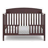 Graco Benton 5-in-1 Convertible Crib (Espresso) – GREENGUARD Gold Certified, Converts from Baby Crib to Toddler Bed, Daybed and Full-Size Bed, Fits Standard Full-Size Crib Mattress Graco