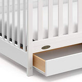 Graco Hadley 5-in-1 Convertible Crib with Drawer (White) – GREENGUARD Gold Certified, Crib with Drawer Combo, Full-Size Nursery Storage Drawer, Converts to Toddler Bed, Daybed Graco