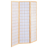 Coaster Home Furnishings - Carrie - Solid Wood - 3-Panel Folding Shoji Screen Room Divider with Linear Grid Design, Metal Hinges and Freestanding Piece - Living Room - Natural Brown - 4621 Coaster Fine Furniture
