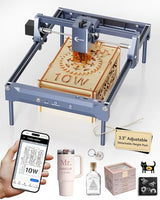 Laser Engraver 10W Laser Engraving Machine for Wood Metal Acrylic Glass Stone, Powerful DIY CNC Portable Laser Cutter 7.9" x 11.8" (Near A4) Offline Engraving Carverall K15 Pro, 10000mW, Class 1 Carverall