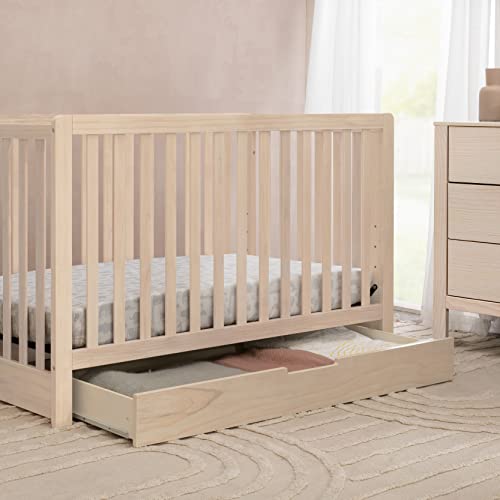 Carter's by DaVinci Colby 4-in-1 Convertible Crib with Trundle Drawer in Washed Natural, Greenguard Gold Certified, Undercrib Storage