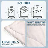 DOWNCOOL Cooling Comforter, White Cooling Blanket Twin Size, Cooling Duvet for Hot Sleeper, Breathable Summer Quilt, Lightweight Soft Q-Max>0.4 Arc-Chill Cool Comforter,68"X90" DOWNCOOL