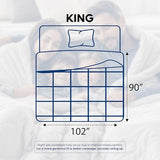 Utopia Bedding Comforters King Size, All Season Duvet Insert, Down Alternative Box Stitched Bed Comforter with Corner Tabs, Machine Washable (White) Utopia Bedding