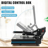 SmarketBuy Heat Press Machine 16x20 Inch, High Pressure Clamshell Heat Press 1700W, Large Heat Press Digital Control Heat Transfer Machine for T Shirts, Garments, Canvas Bag, Pillowcase SmarketBuy