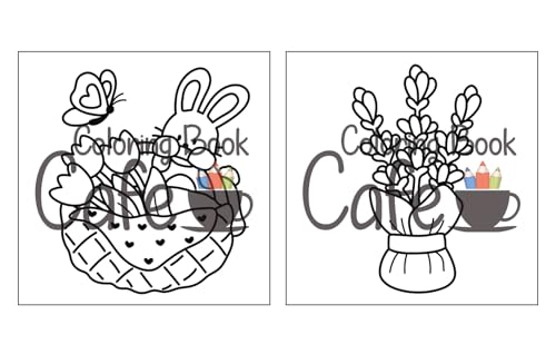 Cozy Spring: Cute Coloring Book for Adults & Teens with Easy and Bold Spring Inspired Designs (Bold and Easy Coloring Books) WoodArtSupply