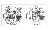 Cozy Spring: Cute Coloring Book for Adults & Teens with Easy and Bold Spring Inspired Designs (Bold and Easy Coloring Books) WoodArtSupply