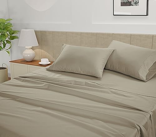 LANE LINEN Queen Size Bedding Set – 100% Cotton Bed Set with 450 Thread Count, Soft & Cooling Fabric, Value Bedding for Daily Use, Hotel Sateen Finish, 15" Deep Pocket – Linen LANE LINEN