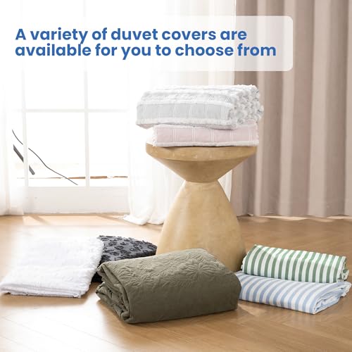 ROSE&RISY Twin Duvet Cover Set, 2 Pieces Soft Bedding Set, Breathable and Cooling,Includes 1 Duvet Cover, 1 Pillow Case (Blue Stripe, Twin) ROSE&RISY