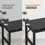 Livofloral Narrow Console Table for Entryway - 2 Tier, 29.5” Entryway Table with Shelf, Industrial Thin Sofa Table with 2 Support Bar, Display Tables for Living Room, Bedroom, Foyer, Black Livofloral