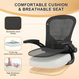 Office Chair, Ergonomic Desk Chairs 330LBS Capacity High Back Mesh Computer Chair with Flip-up Armrests, Comfy Work Chair with Adjustable Lumbar Support, Rolling Chair Synorla