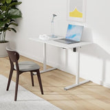 FLEXISPOT EN1 One-Piece Standing Desk 48 x 24 Inches Height Adjustable Electric Sit Stand Up Desk Home Office Desk FLEXISPOT