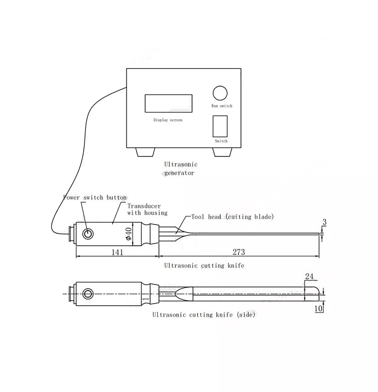 Ultrasonic Food Cutting Machine Cake Cutter for vegetables Chocolate cake Cheese bread cutting guorenxiai