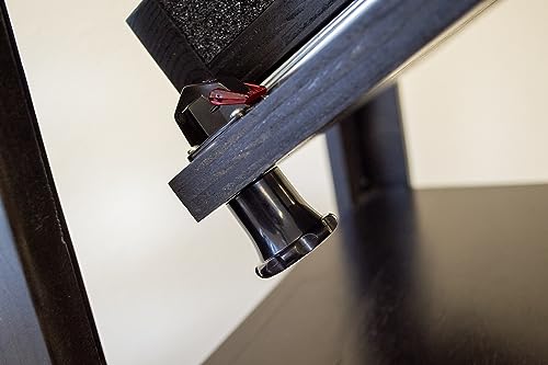 American Furniture Classics Gun Concealment Nightstand End Table, Chic Black with Honey Top American Furniture Classics