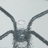 Flash Furniture Nantucket 6-Piece Patio Dining Set with Glass Table, 4 Folding Chairs, and Umbrella, Outdoor Patio Set, Brown Flash Furniture