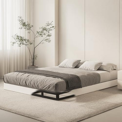 Oykomuc Box Spring Queen Size Bed Base, 5 Inch Low Profile, 3000 LBS Heavy Duty Metal Mattress Foundation with Fabric Cover, Easy Assembly, Quiet Noise Free, Non Slip