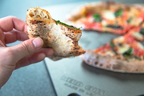 NerdChef Steel Stone - High Performance Pizza Baking | Made in USA (14.5" x 16") - (.375" Thick - Pro) Nerd Chef