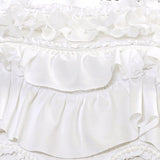 Lush Decor Kemmy Quilt Set, 3 Piece Set Full/Queen, White - Ruffled Bedding Set - Queen Size Quilt Full - White Bedding - Coquette Decor Lush Decor